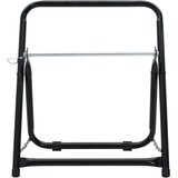  Voziček za kolut za cev 48 cm 45 kg črno prašno lakirano jeklo | Shoptok.si