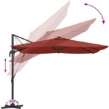 Roma Senčnik Terakota 286 x 285 x 270 cm Aluminij, (5000045853) | Shoptok.si