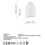 Opviq vall lamp zidna lampa u beloj boji leaf 15323 | ePonuda.com