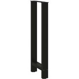  Noge za barski stol Crne 2 kom 40 x (100-101) cm Čelične | shoptok.hr