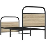 vidaXL Okvir kreveta bez madraca boja hrasta sonome 80 x 200 cm drveni | shoptok.hr