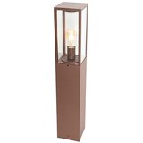 QAZQA Industrijska stoječa zunanja svetilka rjasto rjava 80 cm IP44 - Charlois | Shoptok.si