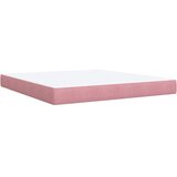  Krevet s oprugama i madracem ružičasti 180x200 cm baršunasti | shoptok.hr