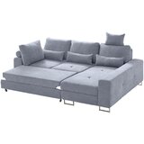 Hom`in SEDEŽNA GARNITURA, gladka tkanina siva | Shoptok.si