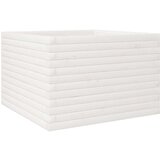  Vrtno cvetlično korito belo 70x70x45,5 cm trdna borovina | Shoptok.si