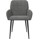  Trpezarijske stolice 2 pcs Baršun Tamnosiva 57 x 50 x 85 cm | shoptok.hr