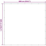  Pokrov za biljke *Transparent*an 6 x 6 m PE | shoptok.hr