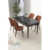 Hanah home Set Trpezarijski sto i 4 stolice Nile, Terakota | Eponuda.ba