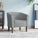  Zaobljena stolica tamnosiva baršunasta | shoptok.hr