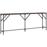  Konzolni stol boja smeđeg hrasta 200x29x75 cm konstruirano drvo | shoptok.hr
