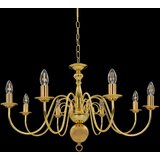  Luster zlatni 8 x žarulja E14 | shoptok.hr