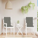  Jastuci za stolice 2 kom prošarano tamnosiva 100x50x4cm tkanina | shoptok.hr