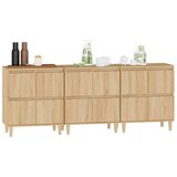  Komoda 3 kom boja hrasta sonome 60x35x70 cm konstruirano drvo | shoptok.hr
