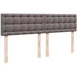  s oprugama i madracem sivi 200x200 cm od umjetne kože | shoptok.hr