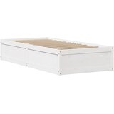  Okvir kreveta s uzglavljem bijeli 75x190 cm od borovine | Eponuda.com