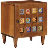  Nočna omarica Rjava 40 x 33,5 x 46 cm Masiven les manga, (5000107200) | Shoptok.si