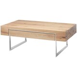 Valnatura klubska miza, 110/40/60 cm barve hrasta, barve nerjavečega jekla | Shoptok.si