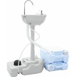  Kamperski WC set 2 pcs Plava i bijela Polietilen Visoke Gustoće | shoptok.hr
