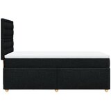  Krevet s oprugama i madracem crni 100 x 200 cm od tkanine | shoptok.hr