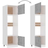 Ormarić za mikrovalnu siva boja betona 60x57x207 cm od iverice | shoptok.hr