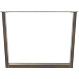  Noge jedilne mize V-oblika 3 kosi naravno jeklo 100x(72-73,3)cm, (21828598) | Shoptok.si