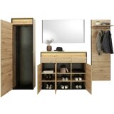 Voleo GARDEROBNA OMARA črna, barve hrasta | Shoptok.si