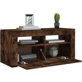 TV omarica z LED lučkami dimljeni hrast 90x35x40 cm, (20733038) | Shoptok.si