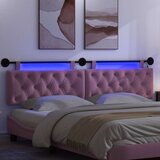  Viseće uzglavlje kreveta S LED svjetlom Ružičasta Tkanina | shoptok.hr