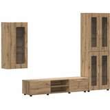  Set TV komoda FLORIN 3 kom. Umjetnički hrast Konstruirano drvo | shoptok.hr