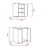 Hanah home kupatilski ormarić su white | ePonuda.com