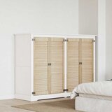 vidaXL Vrata omare 4 pcs Naravna 140.5 x 2.1 x 49.5 cm Trdna borovina | Shoptok.si