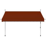 Maison Chic Ročno zložljiva tenda - Senčniki 300 cm oranžna in rjava, (22041408) Cene