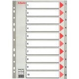 Esselte Pregradni karton 1-10 A4 PP, siv Cene