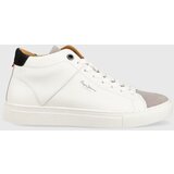 Pepe Jeans Usnjene superge Joe Cup Half Boot bela barva | Shoptok.si