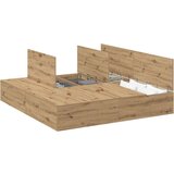  Okvir kreveta za pohranu Artisan hrast 200x200 cm | shoptok.hr