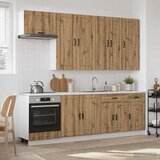  Kuhinjska jedinica PORTO 8 pcs Hrast artisan Konstruirano drvo | Eponuda.com