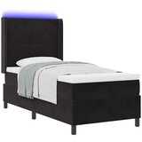 Box spring krevet s madracem Crna 90 x 200 cm Bar&amp;scaron;un Slike