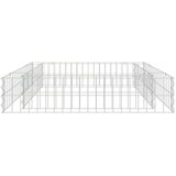 vidaXL Gabionska povišena gredica od pocinčanog čelika 100x100x20 cm | shoptok.hr