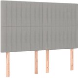  s oprugama i madracem svjetlosivi 140x190 cm od tkanine | shoptok.hr