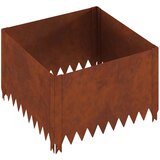  Ograda oko Travnjaka 4 pcs 60 x 60 x 35 cm Čelik Rđa | shoptok.hr