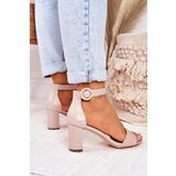 EVENTO PE1 Women's Stiletto Sandals Powder Pink Lexi | shoptok.hr