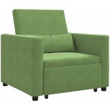 SOFA na razvlačenje Singl s kotačima Svijetlo zelena Baršun | Eponuda.com