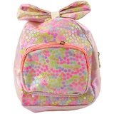  Dječji ruksak sa šljokicama, cvijećem, mašnom, svijetlo ružičasti, 22 cm, 2,8 l | shoptok.hr