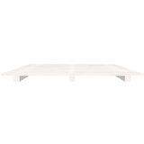  Za krevet bijeli 100 x 200 cm od masivne borovine | shoptok.hr
