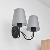  Zidna lampa MALBO 2xE27/15W/230V siva/crna | Eponuda.com