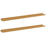 Polica na zidu Zidne 2 pcs Bež 100 x 9 x 3 cm Konstruirano drvo | Eponuda.com