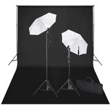 In Studijski set crna pozadina sustav za podršku 600 x 300 cm i svjetla | shoptok.hr