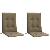 Jastuci za stolice 2 kom prošarano smeđesivi 100x50x4cm tkanina | Eponuda.com