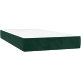 Box spring krevet s madracem tamnozeleni 90x190 cm baršunasti | shoptok.hr