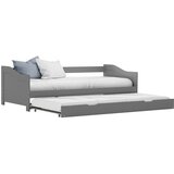 Maison Chic Izvlečni Posteljni okvir - Enojna postelja - Postelja za odrasle siv iz borovine 90x200 cm, (21694995) | Shoptok.si